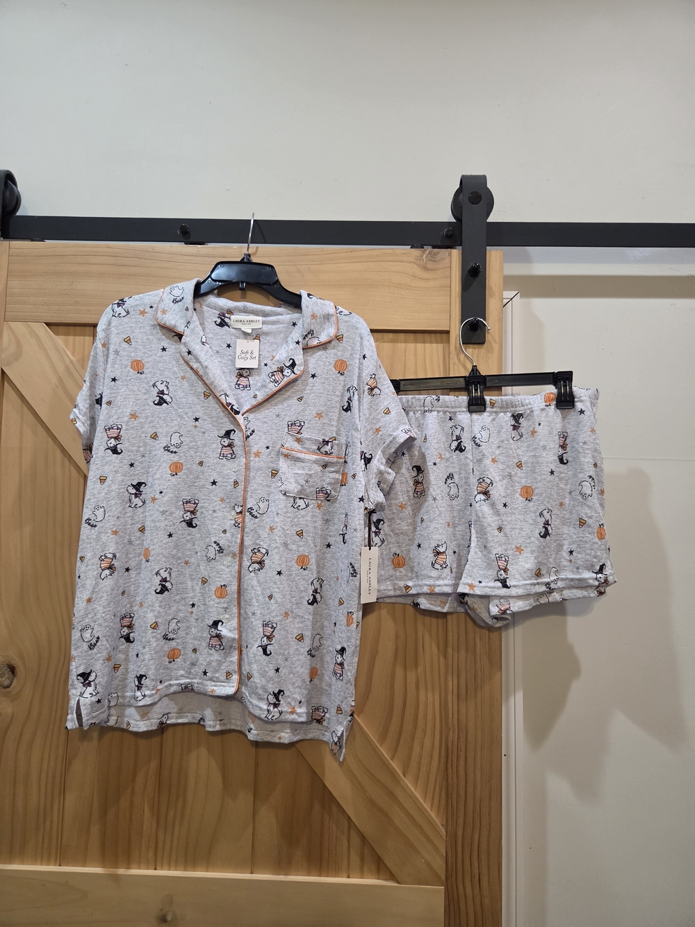 NWT | Laura Ashley Soft & Cozy Halloween Dogs Pajama Set | XL